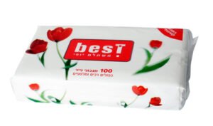 בסט מגבוני טישו בניילון 100יח'