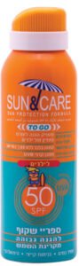 סאן&קאר ספריי שקוף UVA Bילדים 100 SPF50מ"ל