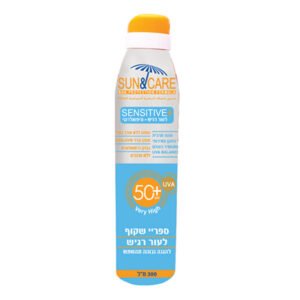 סאן&קאר ספריי שקוף סנסיטיב +300 SPF50מ"ל