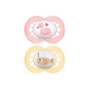 מאמ אוריגינל חדש זוג מוצצים סיליקון +16ורוד צהוב