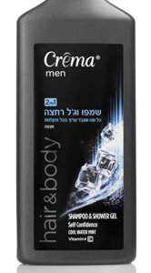 קרמה מן שמפו וג'ל רחצה מנטה 700מל