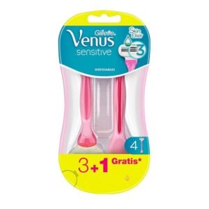 גילט וונוס סנסטיב 3להבים חד פעמי - 3+1סכינים